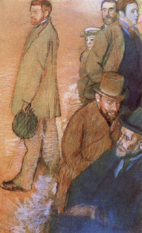 Edgar Degas Six Friends of t he Artist Germany oil painting art